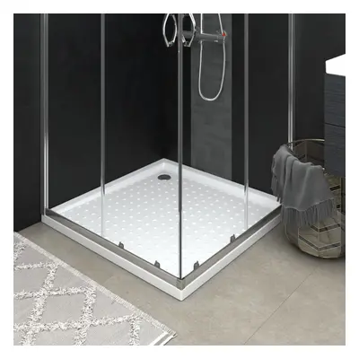 vidaXL Shower Base Tray with Dots White 90x90x4 cm ABS Bath Receptor Bathroom