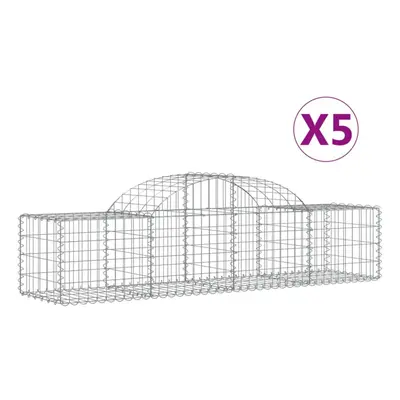 (200 x x 40/60 cm/ pcs) vidaXL Arched Gabion Basket Stone Basket Gabion Retaining Wall Galvanise