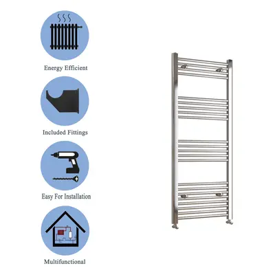 (chrome, 1400*400mm) Stylish Straight Towel Rail HeatingTowel Radiator