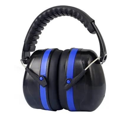 (Blue) SNR 105dB Electronic Shooting Earmuff Noise Reduction Ear Protection Safety Ear Muffs for