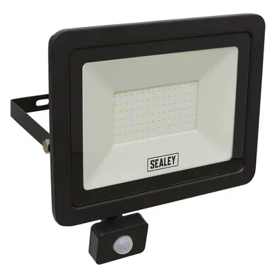 Extra Slim Floodlight with PIR Sensor - 100W SMD LED - IP65 Rated - Lumens