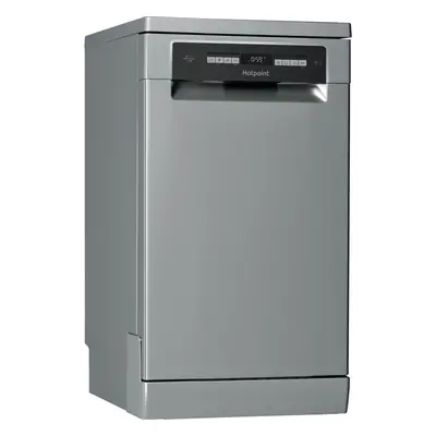 Hotpoint HSFO3T223WXUKN Slimline Dishwasher - Stainless Steel Effect