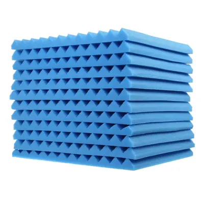 (Dark Blue) Pcs Soundproofing Wedges Acoustic Panels Tiles Insulation Closed Cell Foams