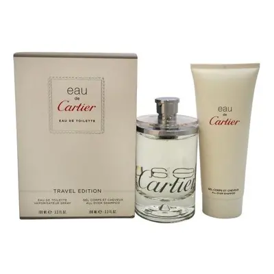 Eau De Cartier Pcs Set: 3.3 Edt Sp + 3.3 All Over Shampoo