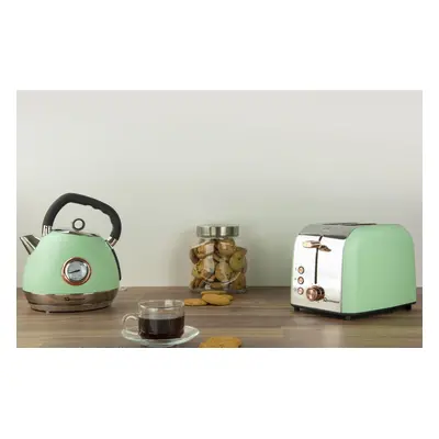 (Green) SQ Professional Epoque 1.8L Kettle-2 Slice Toaster