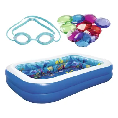 Bestway Undersea Adventure Inflatable Pool with 3D Goggles and Crystals Spa