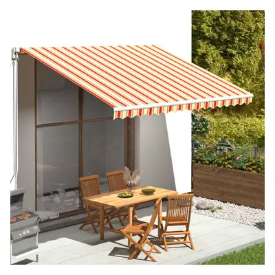 vidaXL Replacement Fabric for Awning Yellow and Orange 4x3 m Outdoor Canopy