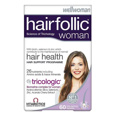 Vitabiotics Wellwoman Hairfollic Tablets 60's