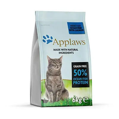 Applaws Complete Natural and Grain Free Dry Adult Cat Food, Ocean Fish with Salmon, kg Bag