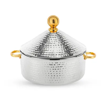 (Silver, Litres) Royalford Monarch Cornetto Hot Pot Chafing Dish