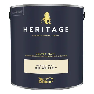 (DH White) Dulux Heritage Velvet Matt 125ml Tester Pot