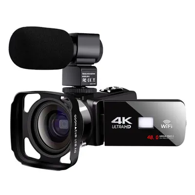 Digital Camcorder Wifi APP Control for 4K 48MP Youbute Vlogging Live Video Recording Camera Nigh