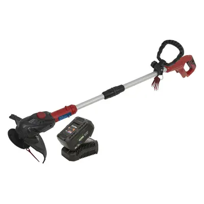 20V Lightweight Cordless Strimmer - 4aH Lithium-ion Battery & Battery Charger