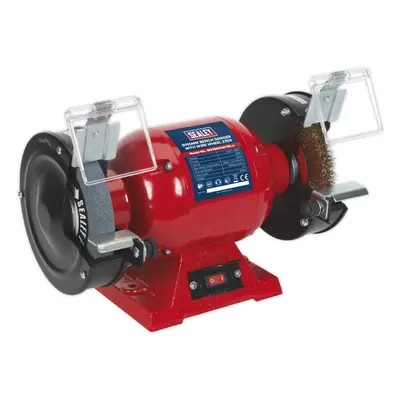 150mm Bench Grinder with Wire Wheel - 370W Copper Wound Induction Motor - Coarse