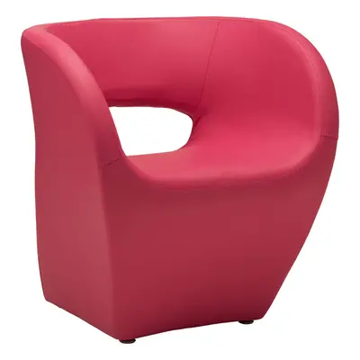 Premier Housewares Aldo Hot Pink Leather Effect Chair