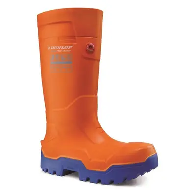 (7 UK, Orange) Dunlop Unisex Adult FieldPro Thermo+ Safety Wellington Boots