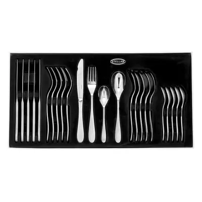 Stellar BG50 Piece Boxed Set Stainless Steel Satin Finish