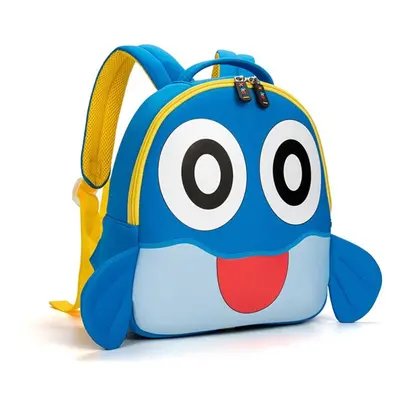 (Blue 2) Children Bag Lovely Cartoon Kindergarten Travelling Backpack Outdoor Towing Belt Preven