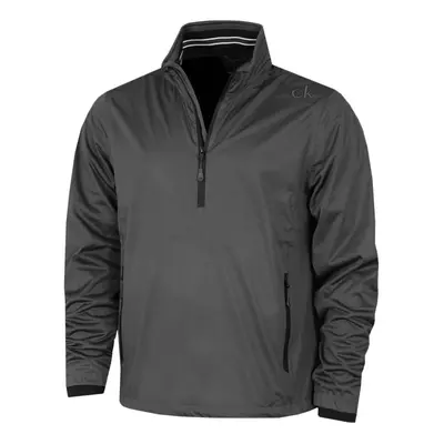 (XL, Charcoal/Black) Calvin Klein Mens Waterproof Half Zip Stretch Golf Jacket