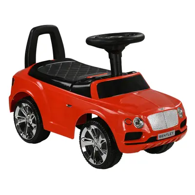 AIYAPLAY Bentley Licensed Ride on Car, Foot to Floor w/ Music Horn - Red