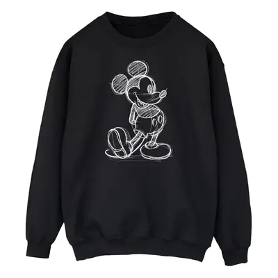 (4XL, Black) Disney Mens Mickey Mouse Sketch Kick Sweatshirt