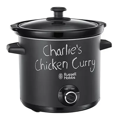 Russell Hobbs Chalkboard 3.5L Electric Slow Cooker - Cooks upto portions, heat settings, high/lo