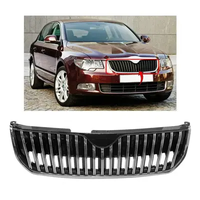 Skoda Superb Main Centre Front Bumper Grille All Chromed Hatch