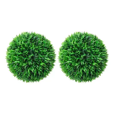 vidaXL 2x Artificial Boxwood Balls cm Floral Hanging Decoration Fake Plant