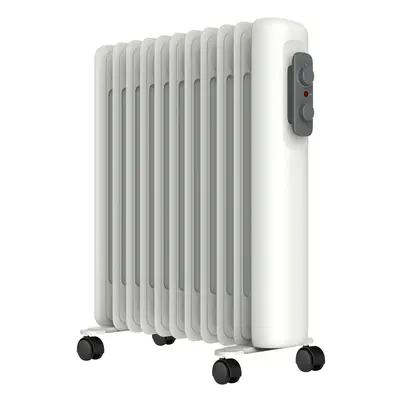 (2.5kW) Mylek Oil Filled Radiator Electric Portable Heater