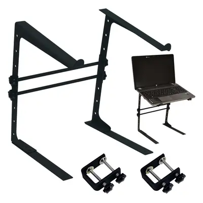 DJ PA Compact Laptop Platform Adjustable Table Top Bracket Mixer Mac Air Stand