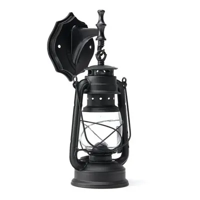 (Black) Antique Vintage Exterior Lantern Wall Lamp Bar Cafe Sconce Lighting Fixture