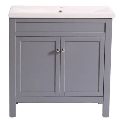 NRG Traditional Bathroom Vanity Sink Unit Cabinet Basin Floor Standing Storage Furniture 800mm G