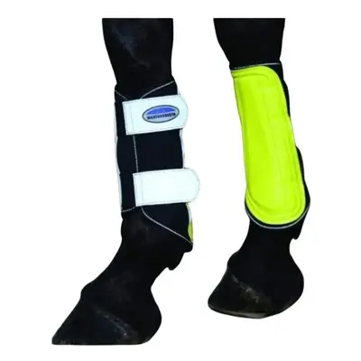 (Full, Yellow/Silver) Weatherbeeta Reflective Horse Brushing Boots