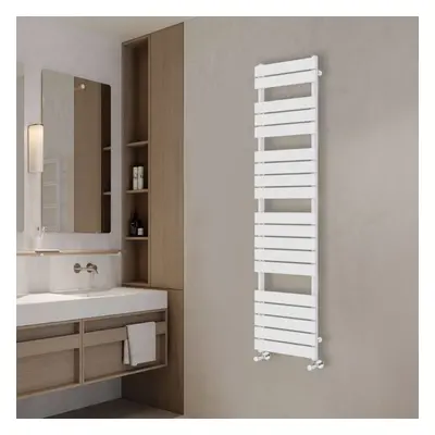 (1800x450mm) NRG Flat Panel Heated Towel Rail Bathroom Rad Radiator White