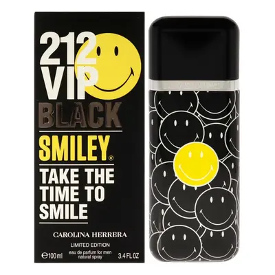 CAROLINA HERRERA Vip Men Black Smiley Eau De Parfum 3.4 oz