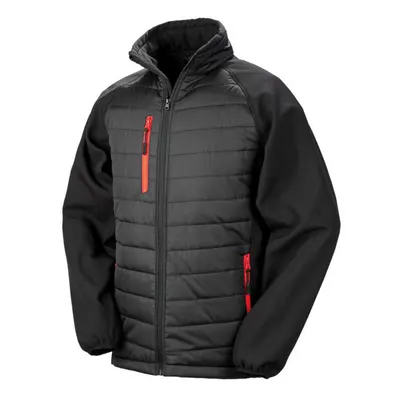 (M, Black/Red) Result Womens/Ladies Compass Soft Shell Jacket