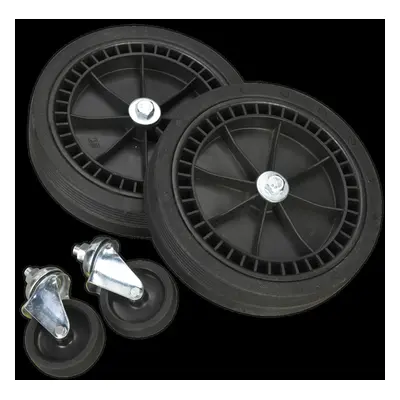 Wheel Kit for Fixed Compressors - Castors & Fixed