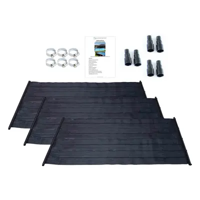 (3) Swimming Kids Paddling Pool Solar Hot Water Heater Mat Total Kit Free Sun Energy 1.33 x 3m