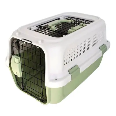 (Green, Boeing air box) Pet Flight Case Transport Box Breathable Cat Dog Outdoor Travel Carrier