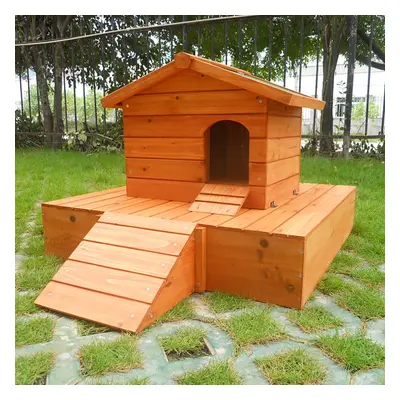 Wooden Floating Duck House Platform