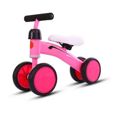 (Pink) Sports Kids Balance Bike Push Trainer Toddler Bicycle Baby Walker Ride On Slider Developm