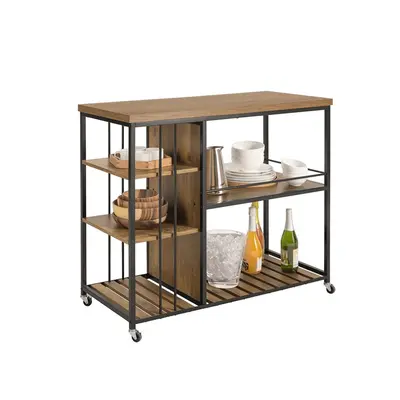 SoBuy SVW18-F, Serving Trolley Kitchen Trolley Cart Mobile Kitchen Shelf Kitchen Storage Trolley