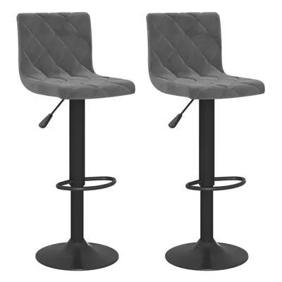 (dark grey) vidaXL Bar Stools Kitchen Bar Chair Counter Stool Pub Bistrol Chair Velvet