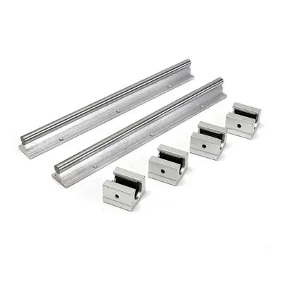 2pcs 300mm Supported Rails With 4pcs SBR12UU Pillow Bearing Blocks