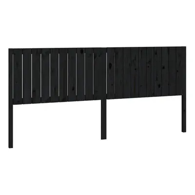 (black, 205.5 x x cm) vidaXL Bed Headboard Home Bedroom Decorative Bed Header Panel Solid Wood P