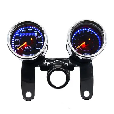 2-in-1 Motorcycle Odometer Speedometer Tachometer Speed Meter 12V