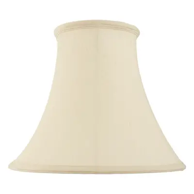 14" Round Bell Handmade Lamp Shade Cream Fabric Classic Table Light Bulb Cover