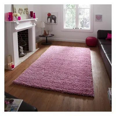 (240x340cm) Vista Shaggy Plain Thick Rugs Pink Small Large Thick Soft High Pile Mats