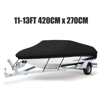 (11-13ft) 11-22ft Barco Boat Cover Anti-UV Waterproof Heavy Duty 210D Marine Protector Trailerab