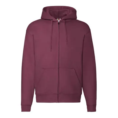 (S, Burgundy) Fruit of the Loom Unisex Adult Premium Full Zip Hoodie